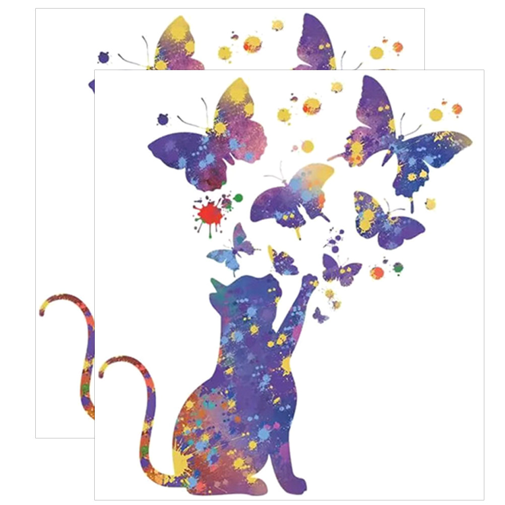 Home Decor Cat - 2장의 홈 데코 나비, 고양이 모양