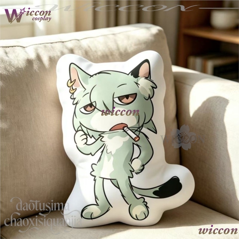 Home Decor Cat - 네뷸라클로크 체인스모커 고양이 Q 버전 인형