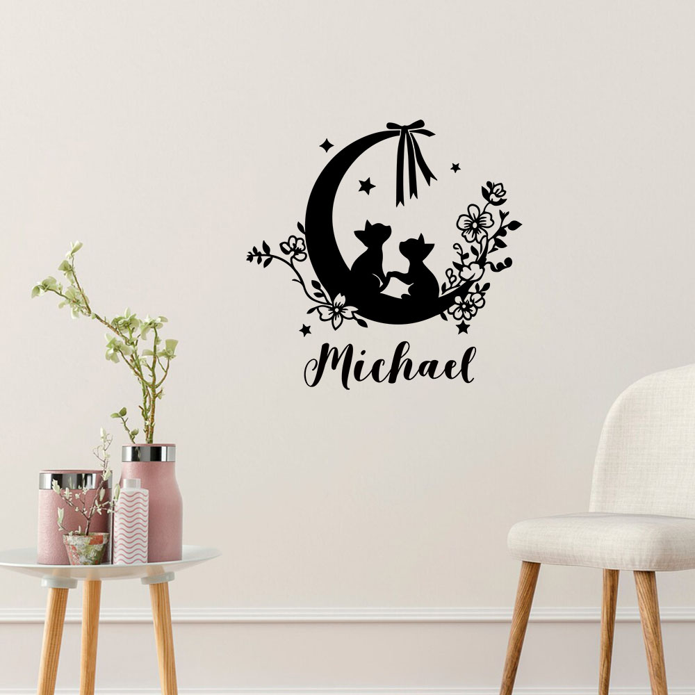 Home Decor Cat - 1PC 다채로운 고양이 꽃 달 사용자