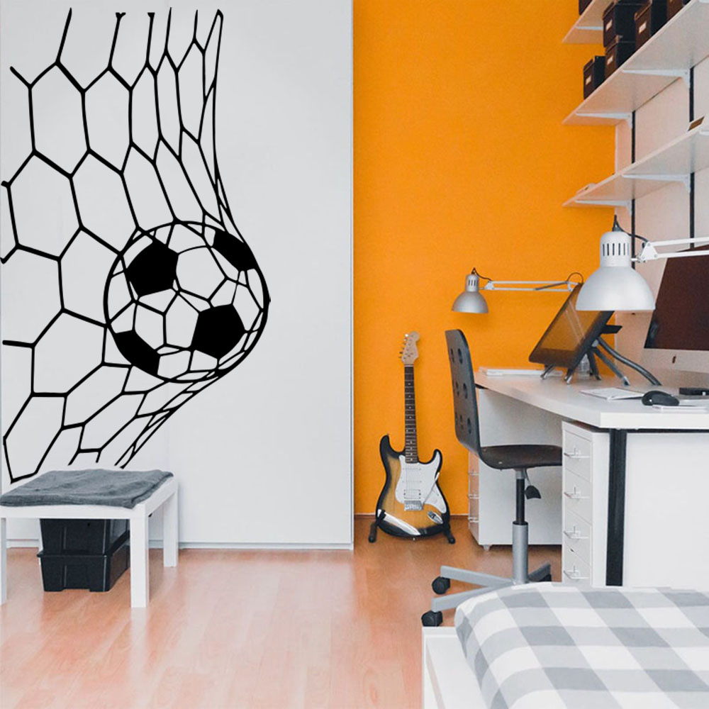 Home Decor Online Free - 대형 Soceer 골 네트 벽 스티커,