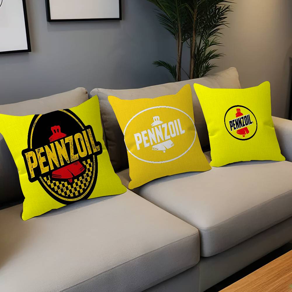 Home Decor Logo Design - 도어매트 PENNZOIL 로고 메이플 디자인 쿠션