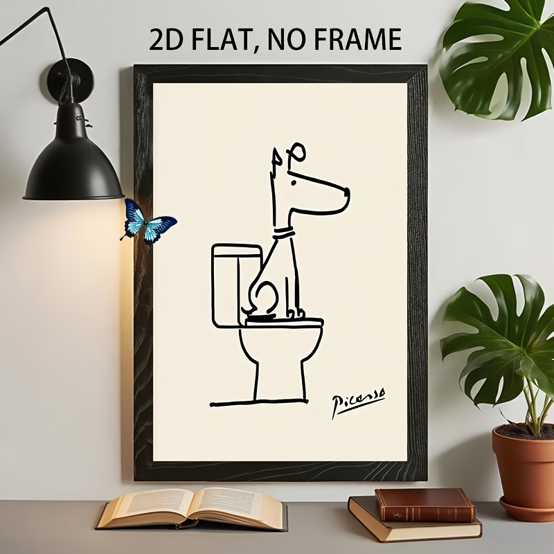 Home Decor Nz - 현대, 복고풍 재미있는 개 화장실 피카소