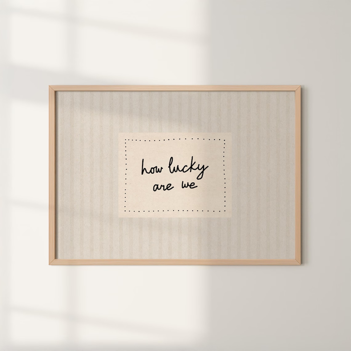 Home Decor Nz - 현대적이고 미니멀한 스타일의 '우리가 얼마나 행운인가'