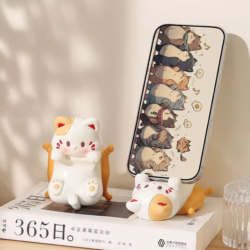 귀여운 만화 고양이 데스크탑 장식품, 전화 거치대, 창 - Home Decor Cat 리뷰 및 가격