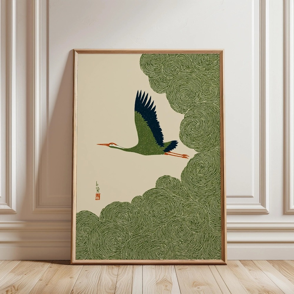 레트로 일본 잉어와 나무 캔버스 벽 예술 인쇄 프레임  - Home Decor Aesthetic Pinterest 리뷰 및 가격