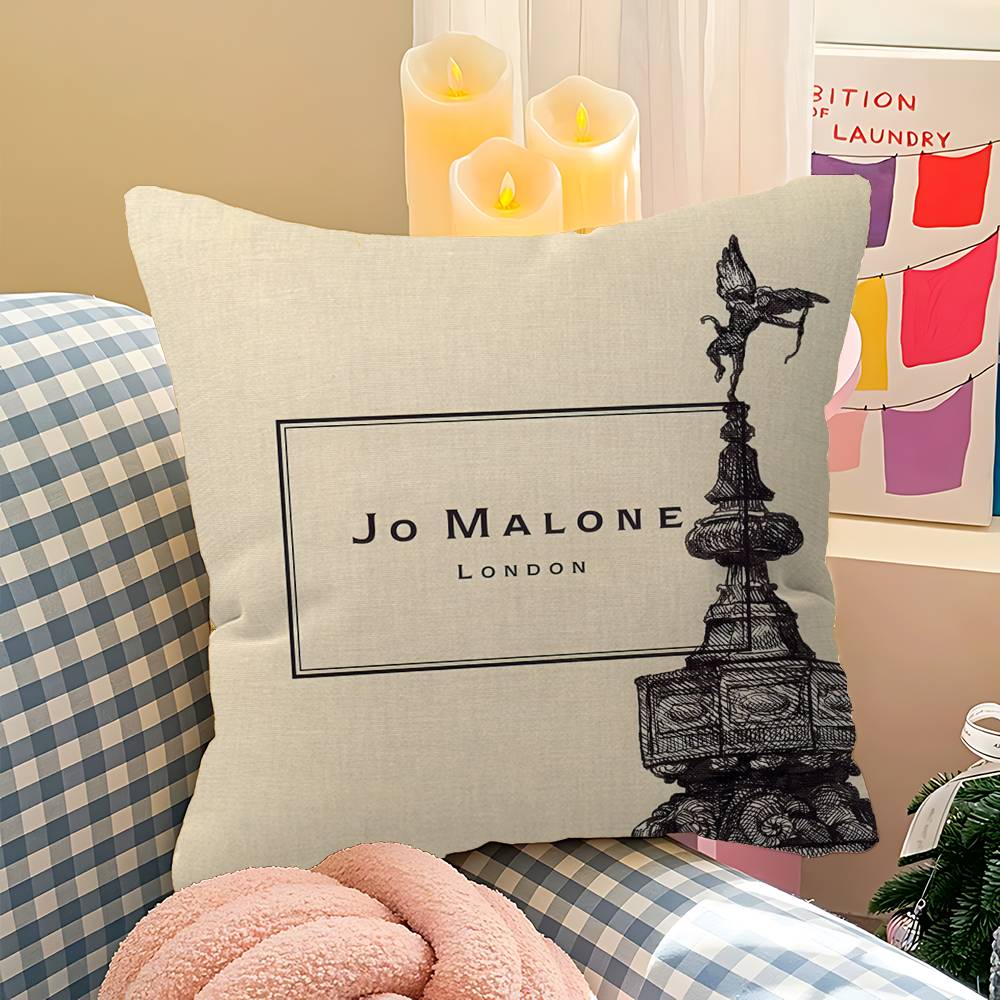 J-Jo M-Malone 로고 패션 베개 커버 디자인  - Home Decor Logo Design 리뷰 및 가격