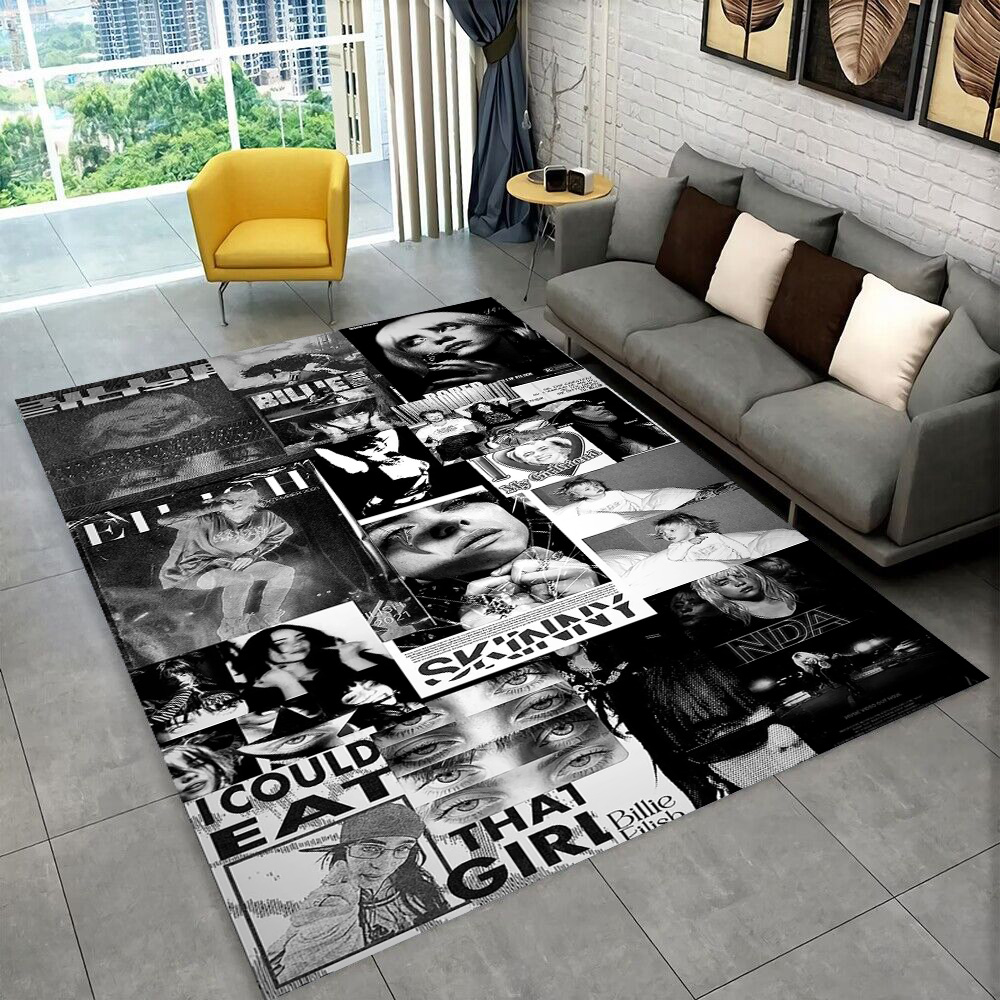 패션 빌리 아일리시 가수 스타 카펫 러그, 놀이방, 침 - Home Decor Online Free 리뷰 및 가격