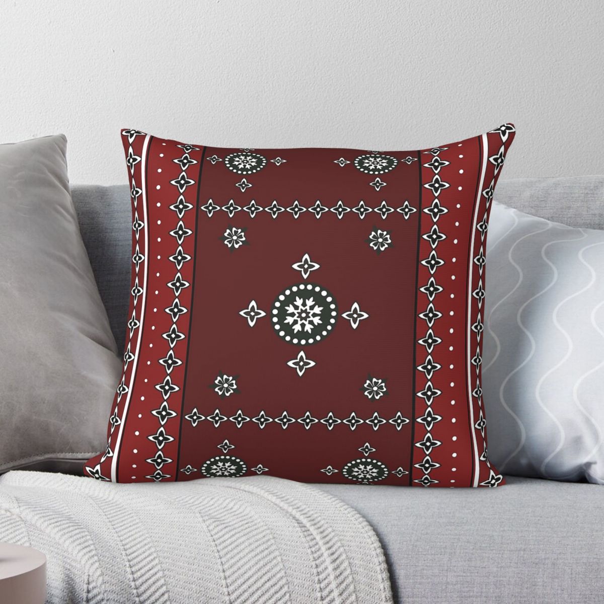 Sindhi 파키스탄 카라치 스퀘어 베개 커버 폴리에스 - Home Decor Karachi 리뷰 및 가격