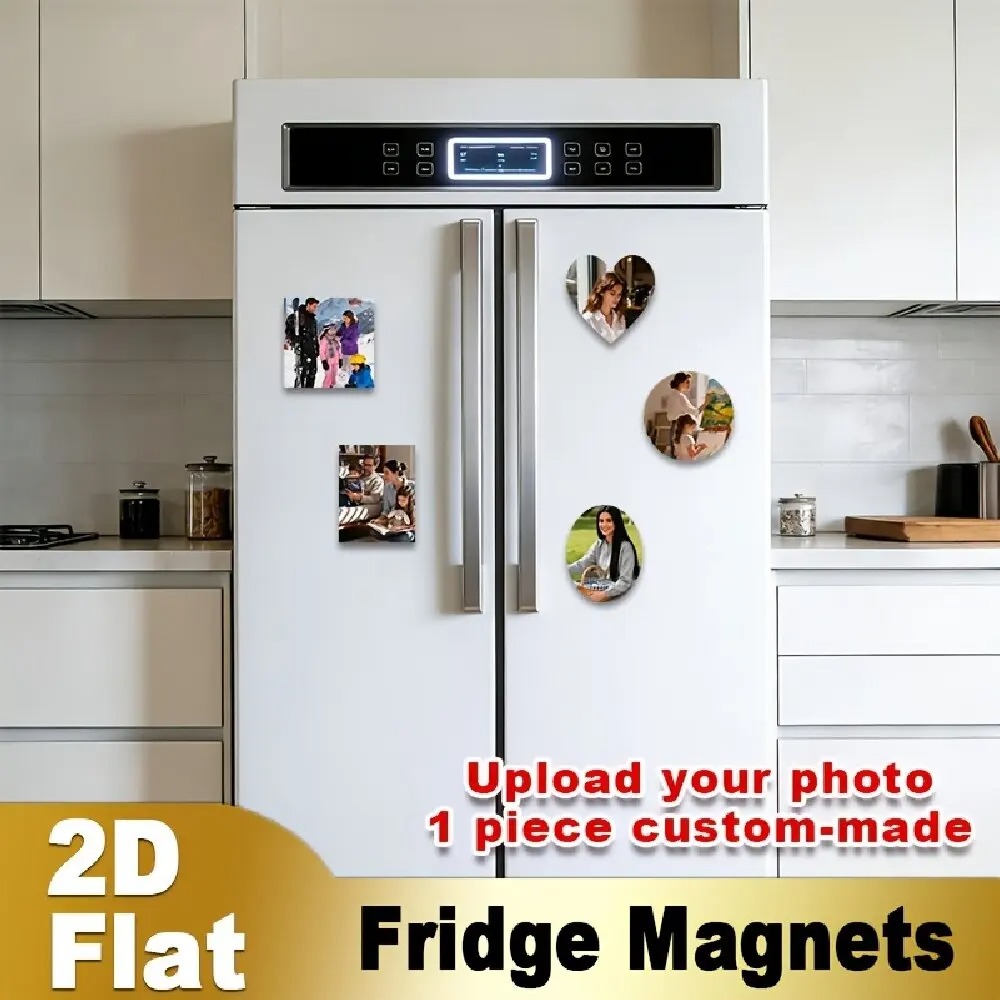 맞춤형 사진 냉장고 자석 2D 평면 개인화된 사진 냉장 - Home Decor Kitchen 리뷰 및 가격