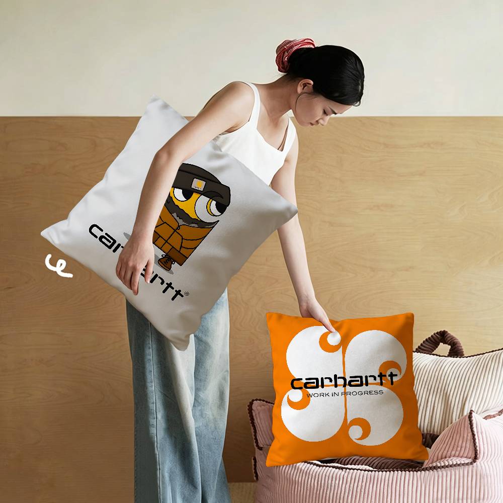 C-Carharttes 로고 메이플 디자인 쿠션 커버  - Home Decor Logo Design 리뷰 및 가격