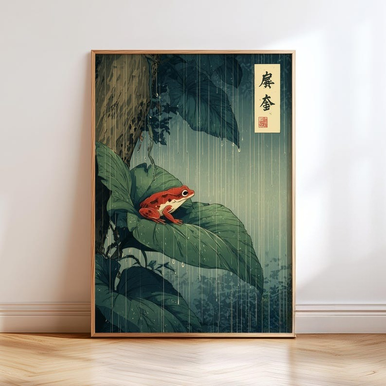 1pc 일본 개구리 캔버스 벽 예술, 프레임이 없는 빈 - Home Decor Aesthetic Pinterest 리뷰 및 가격