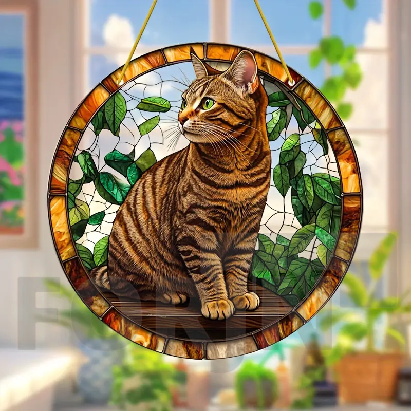 활기차고 사랑스러운 애완 동물 고양이 스테인드 Sunc - Home Decor Cat 리뷰 및 가격