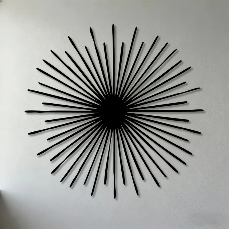 현대적인 2D 평면형 태양꽃 모양 금속 벽 장식 - 거 - Home Decor Aesthetic Pinterest 리뷰 및 가격