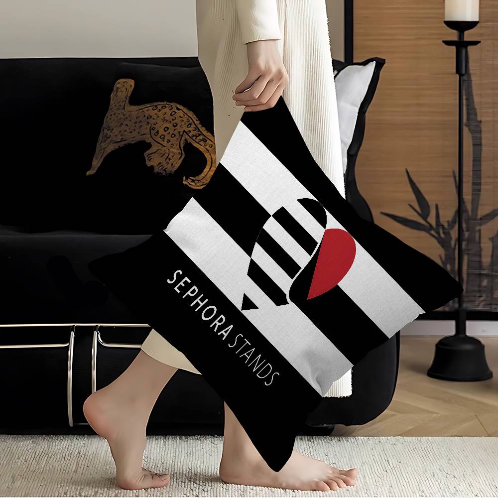 클래식 로고 s-세포라 메이플 디자인 쿠션 커버 행복한 - Home Decor Logo Design 리뷰 및 가격