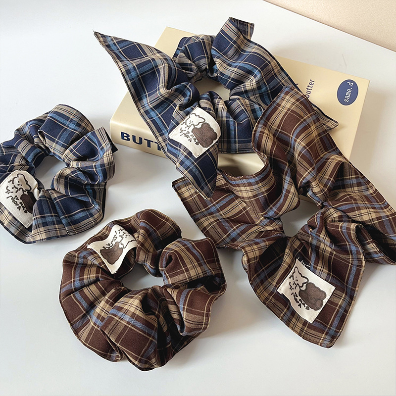 2025 패션 스퀘어 격자 무늬 Scrunchie 여자 - Home Decor Trends 2025 리뷰 및 가격