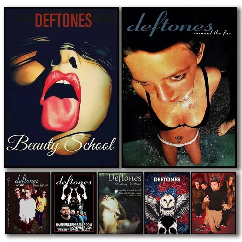 레트로 밴드 Deftones 포스터 미학 클래식 음악  - Home Decor Aesthetic Pinterest 리뷰 및 가격