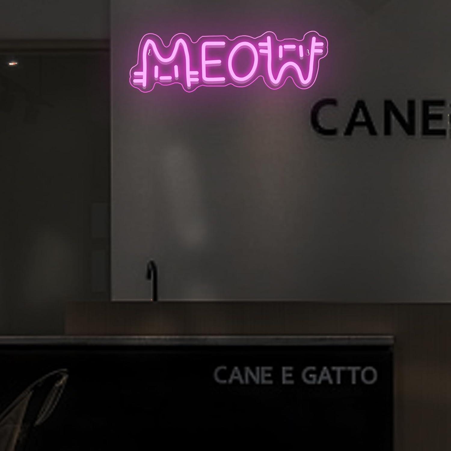 야옹 네온사인 고양이 USB 전원 LED 디밍 가능 네 - Home Decor Cat 리뷰 및 가격