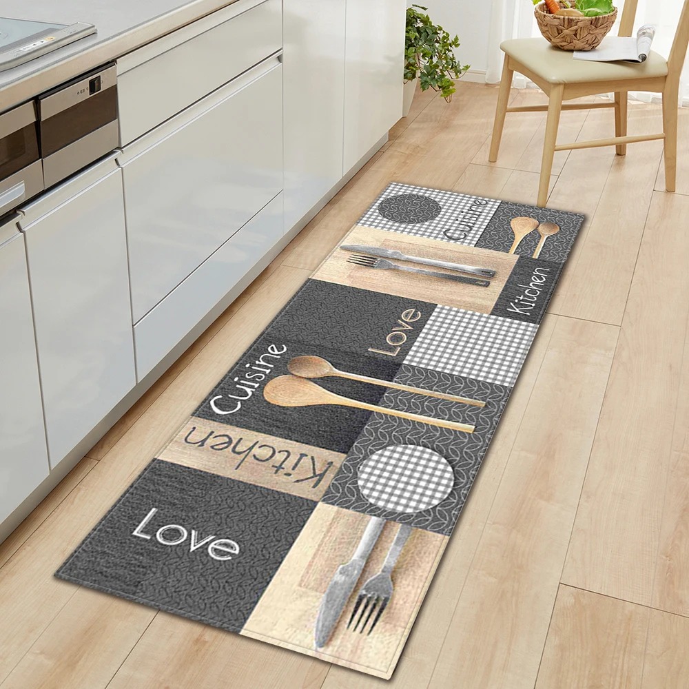 주방 바닥 매트 미끄럼 방지 카펫 식기 패턴 홈 데코  - Home Decor Online Free 리뷰 및 가격