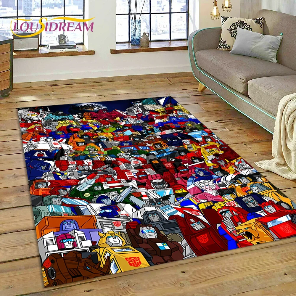 만화 T-트랜스포머 오토봇 3D 카펫 러그 침실 거실  - Home Decor Online Free 리뷰 및 가격