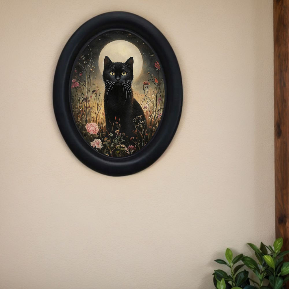 1피스 고딕 빅토리아풍 레트로 달빛 검은 고양이 꽃무늬 - Home Decor Etsy 리뷰 및 가격