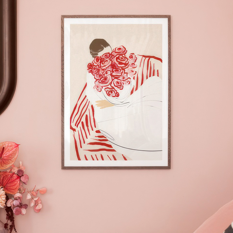 911 추상 라인 그린 보태니컬 체리 플라워 베이지 캔 - Home Decor Aesthetic Pinterest 리뷰 및 가격