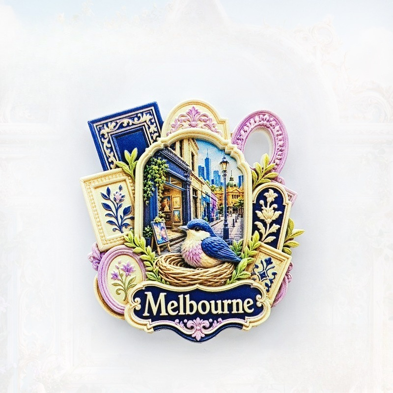 멜버른 버드 레인 냉장고 자석 - 기발한 3D 도시 기 - Home Decor Melbourne 리뷰 및 가격